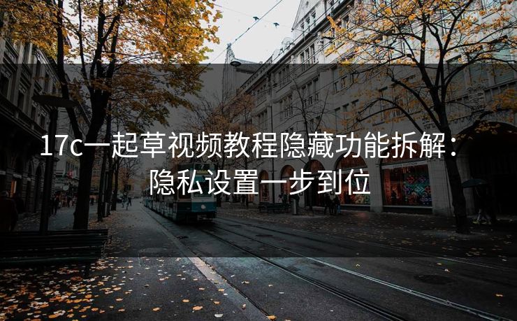 17c一起草视频教程隐藏功能拆解: 隐私设置一步到位 17c一起草视频教程隐藏功能拆解: 隐私设置一步到位